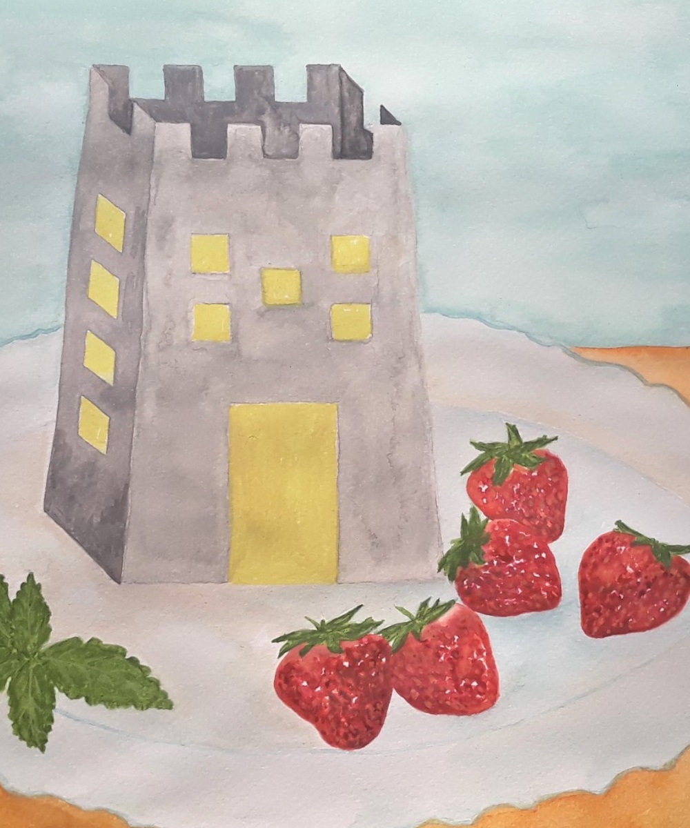 Strawberries - illustration from my book Ingredients for Sunny Kitchen Conversations